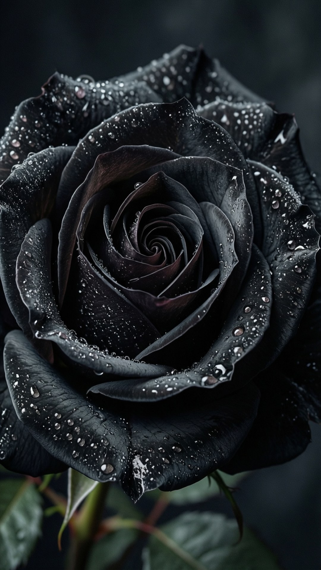 Rosa Negra con Rocío Fondos de pantalla