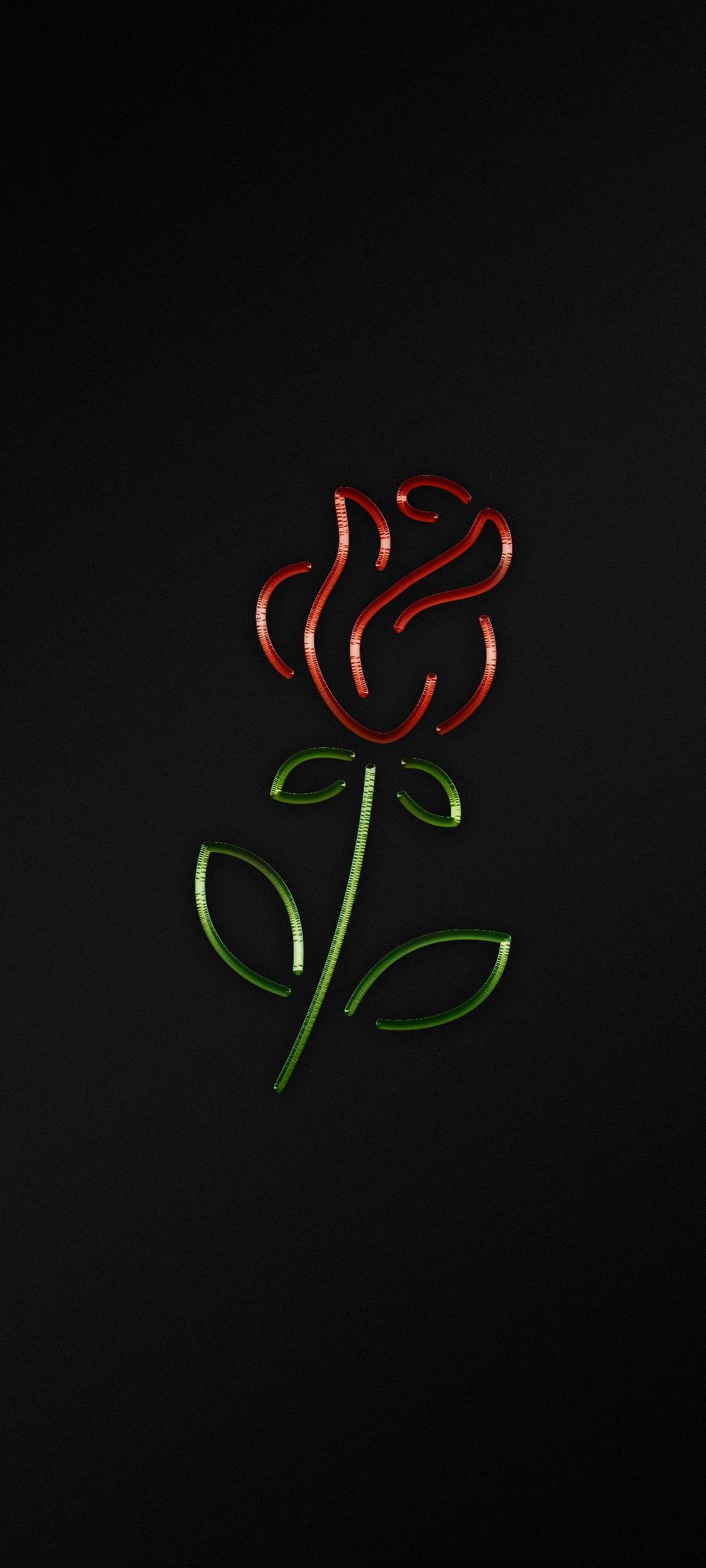 Rosa Negra para iPhone Fondos de pantalla