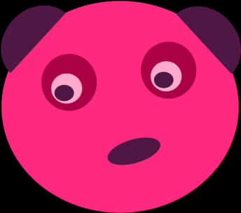 Rostro abstracto de panda rosa Fondos de pantalla