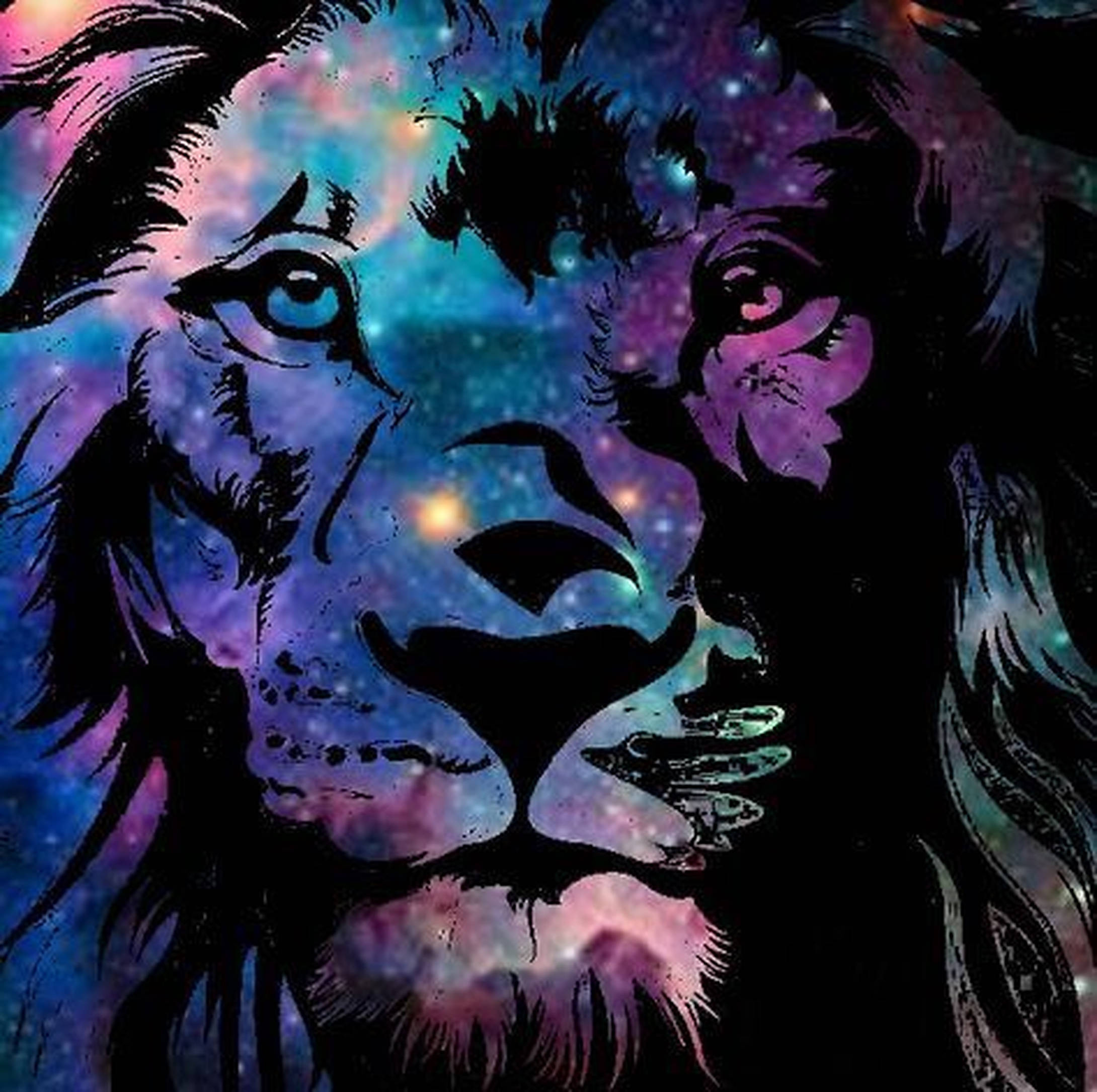 Rostro de León Galáctico Fondos de pantalla