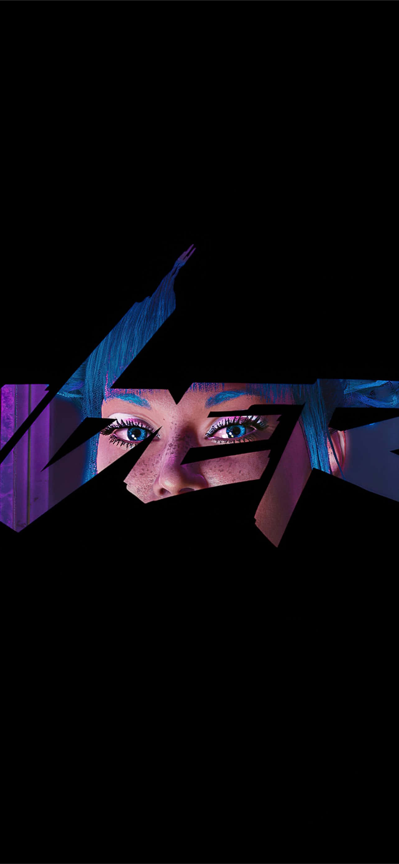 Rostro de mujer con ojos azules y fondo negro Fondos de pantalla