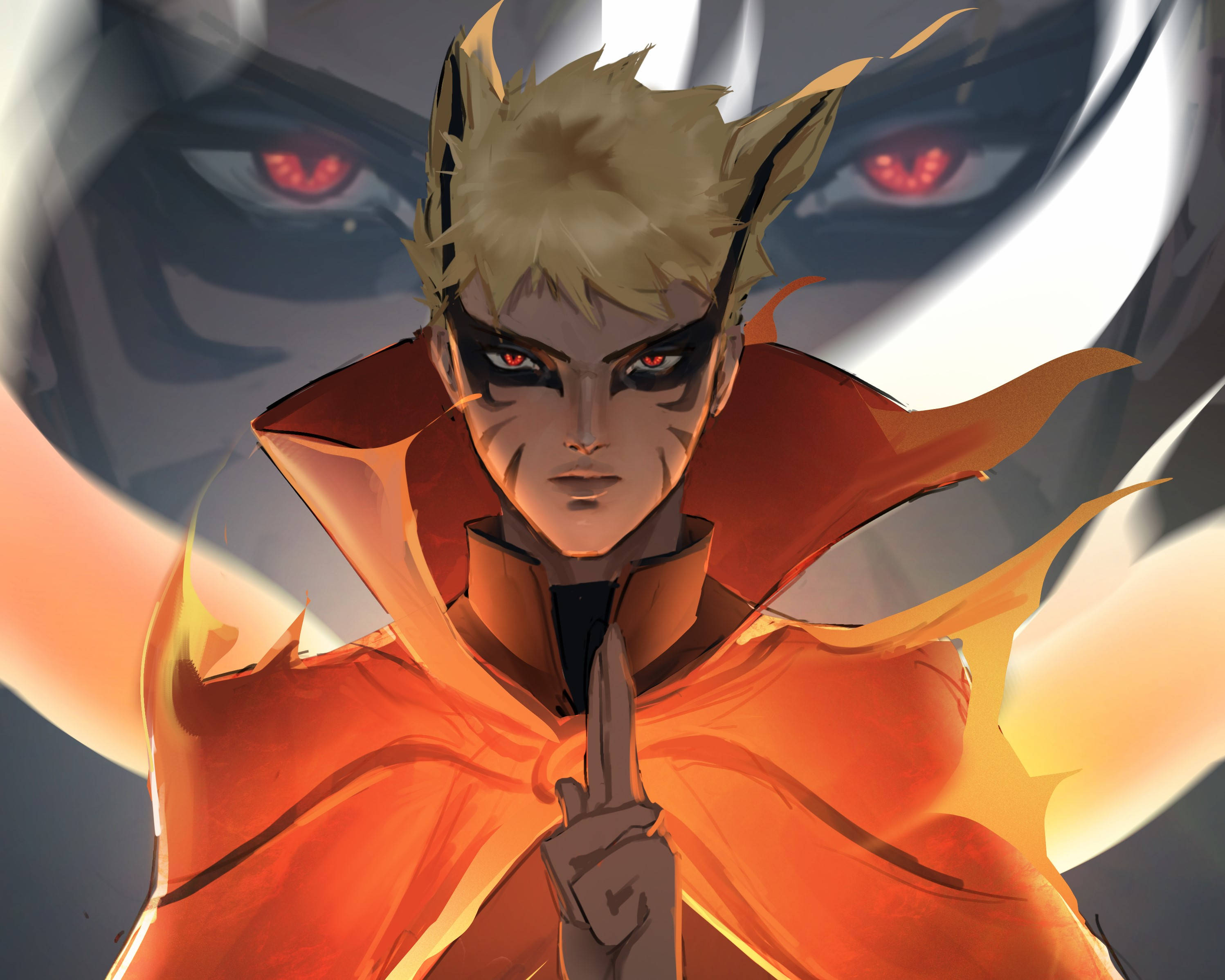 Rostro de Naruto Modo Barión Fondos de pantalla