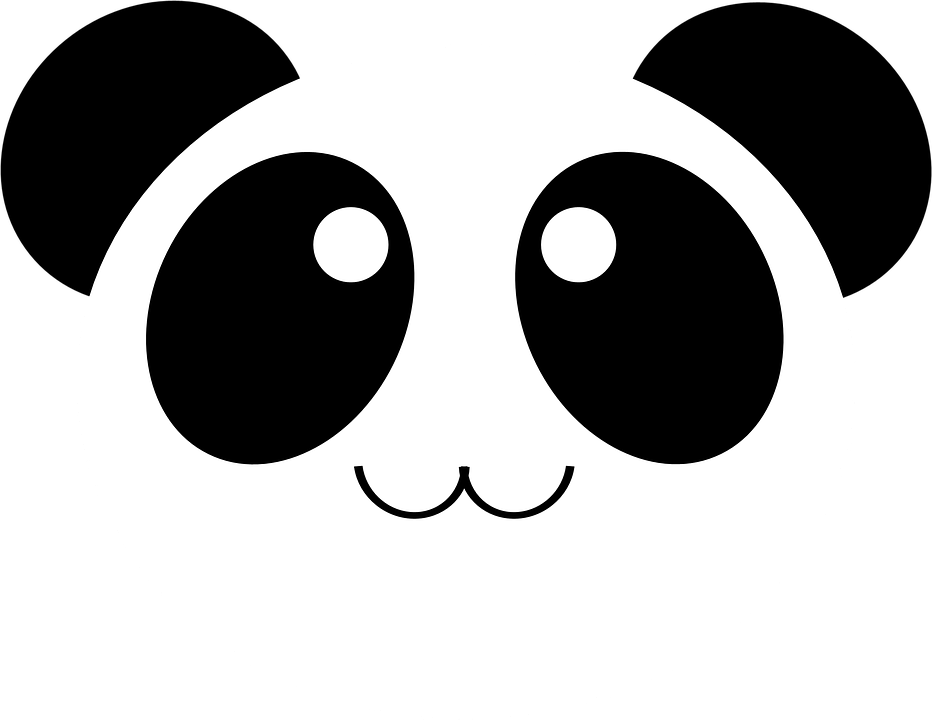 Rostro de panda caricatura sonriente Fondos de pantalla