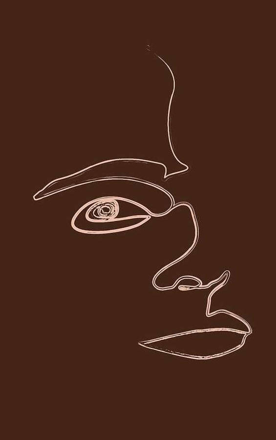 Rostro estético marrón oscuro Fondos de pantalla
