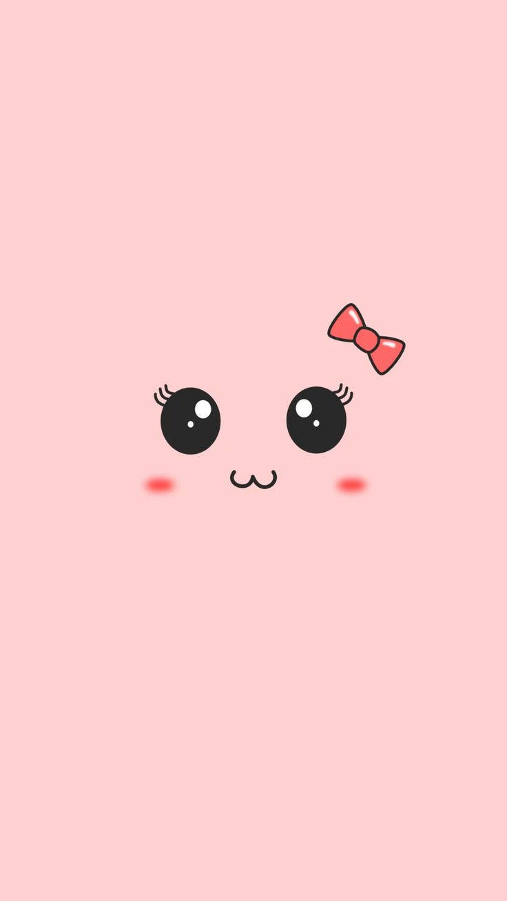 Rostro Kawaii HD Rosa Fondos de pantalla