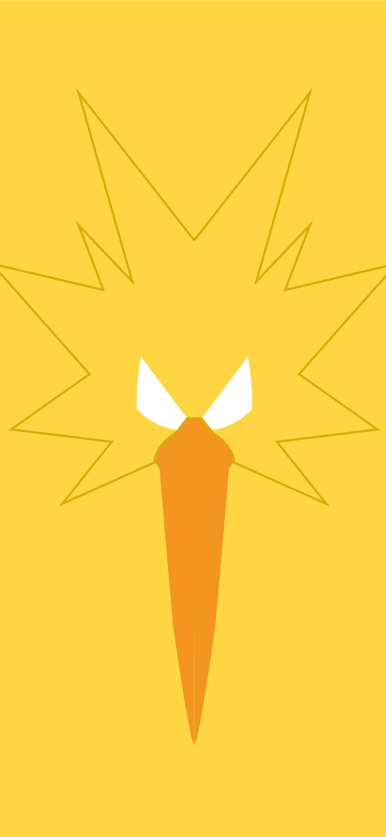 Rostro Minimalista de Zapdos Fondos de pantalla