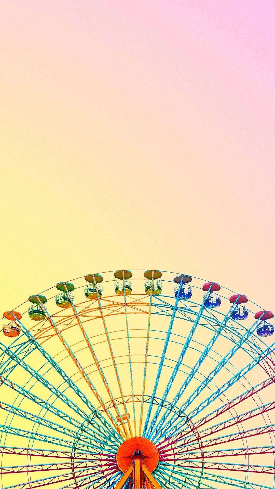 Rueda de la fortuna pastel para iPhone Fondos de pantalla