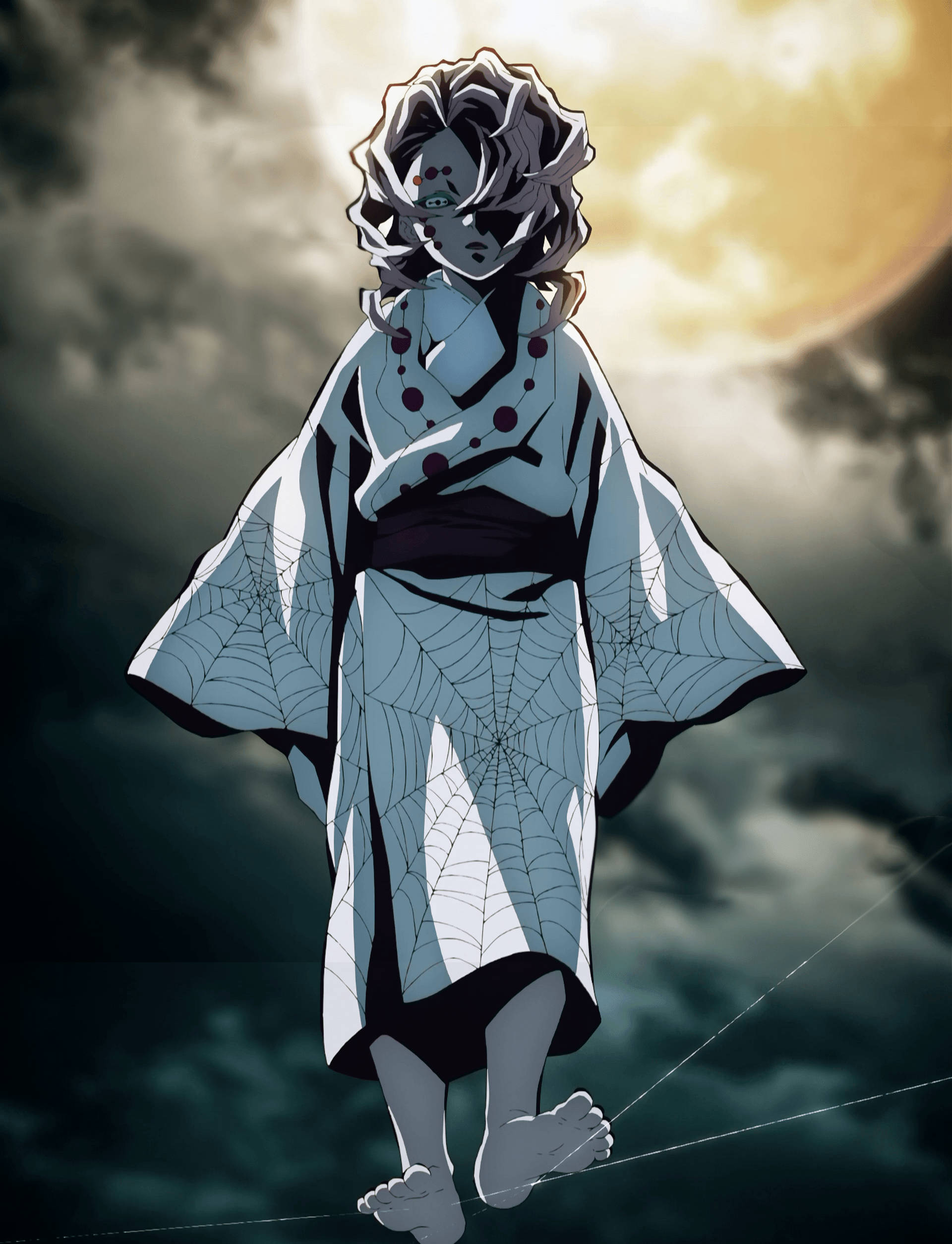 Rui de Demon Slayer Caminando sobre un Hilo Fondos de pantalla