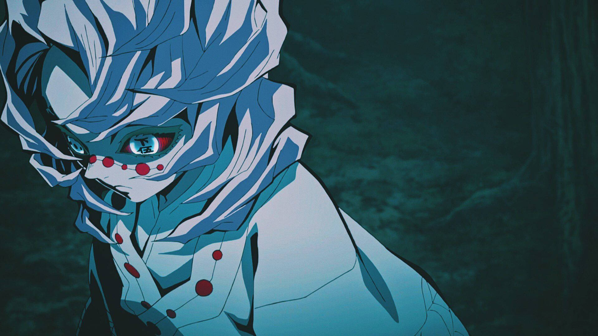 Rui de Demon Slayer con Esclerótica Roja Fondos de pantalla