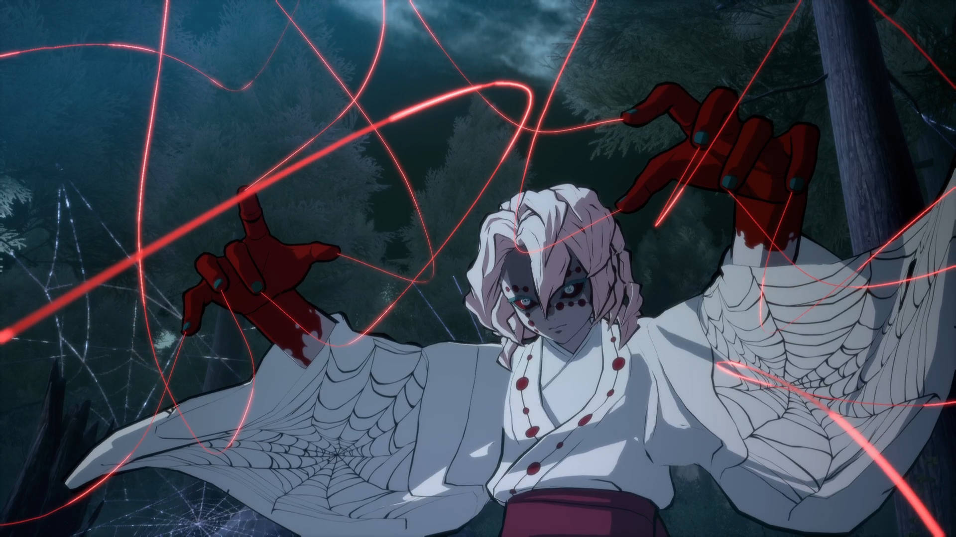Rui Demon Slayer de Seda Roja Fondos de pantalla
