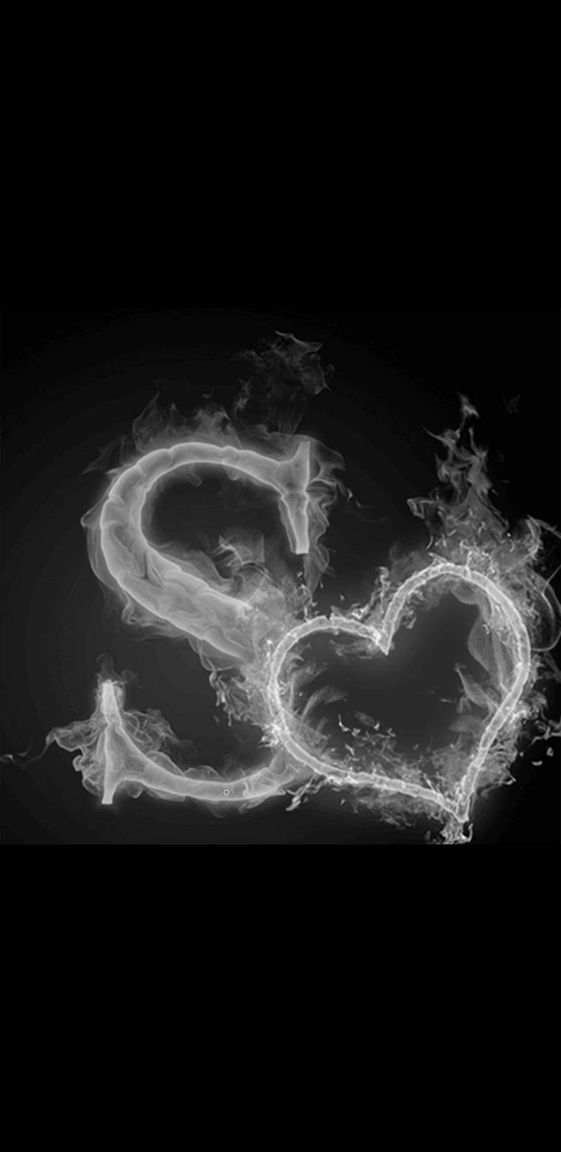S en llamas y corazón Fondos de pantalla