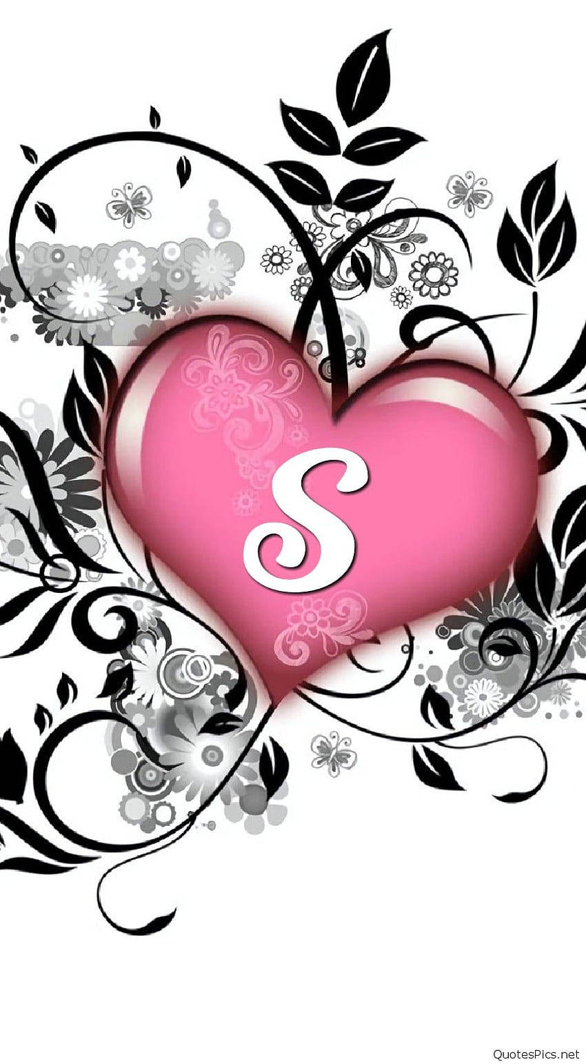 S y Corazón Rosa Fondos de pantalla