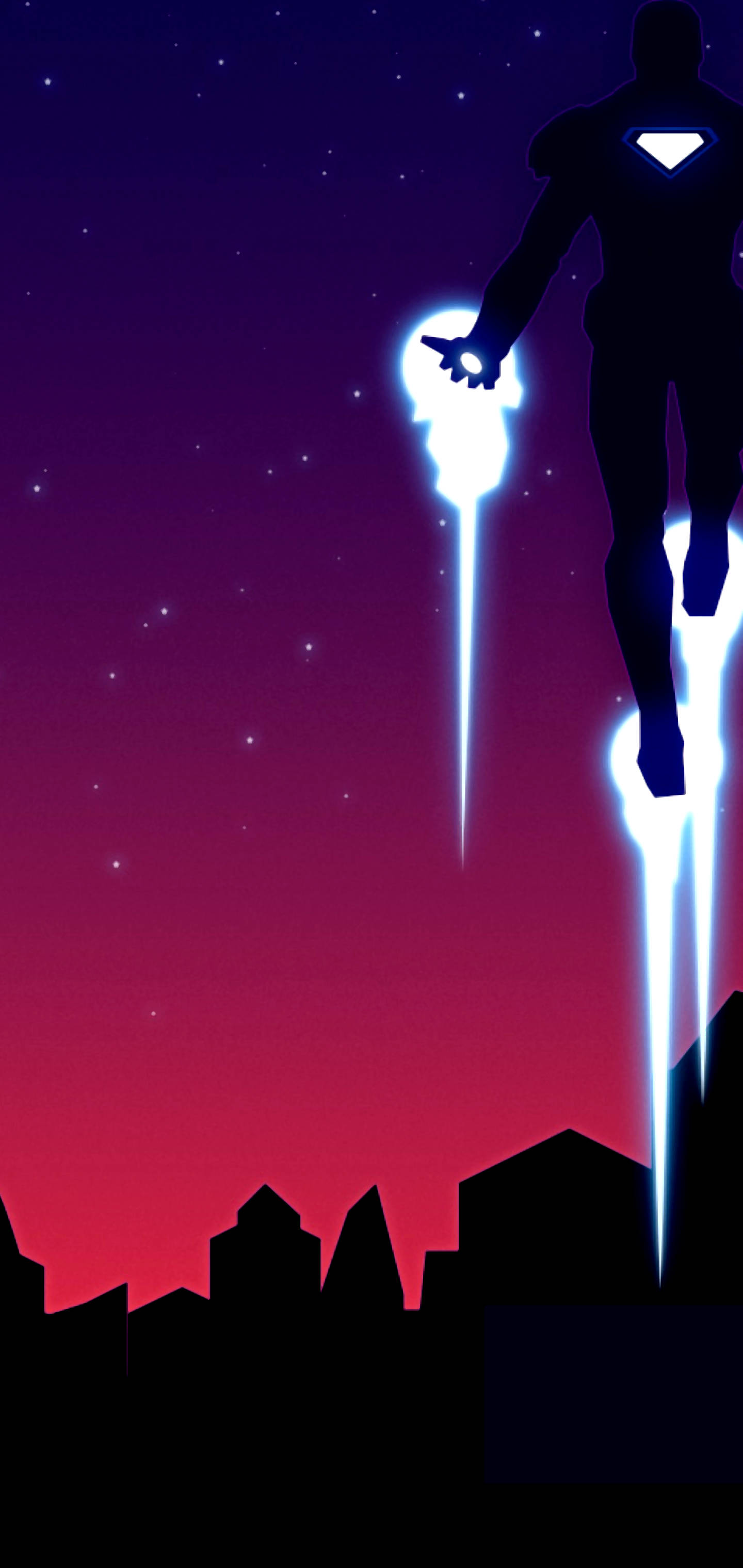 S10+ Silueta de Ironman Fondos de pantalla