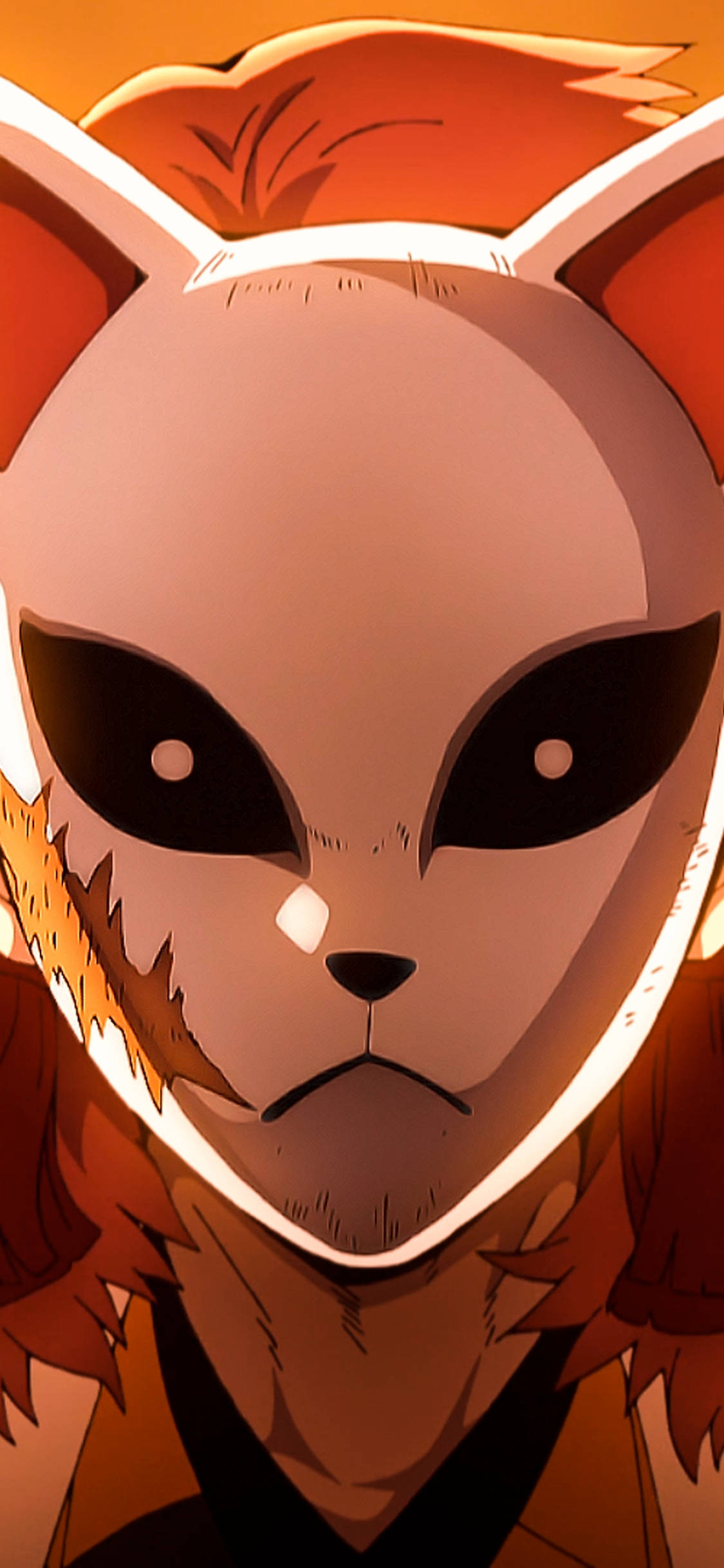 Sabito de Demon Slayer USA una máscara de kitsune, símbolo de su destino Fondos de pantalla