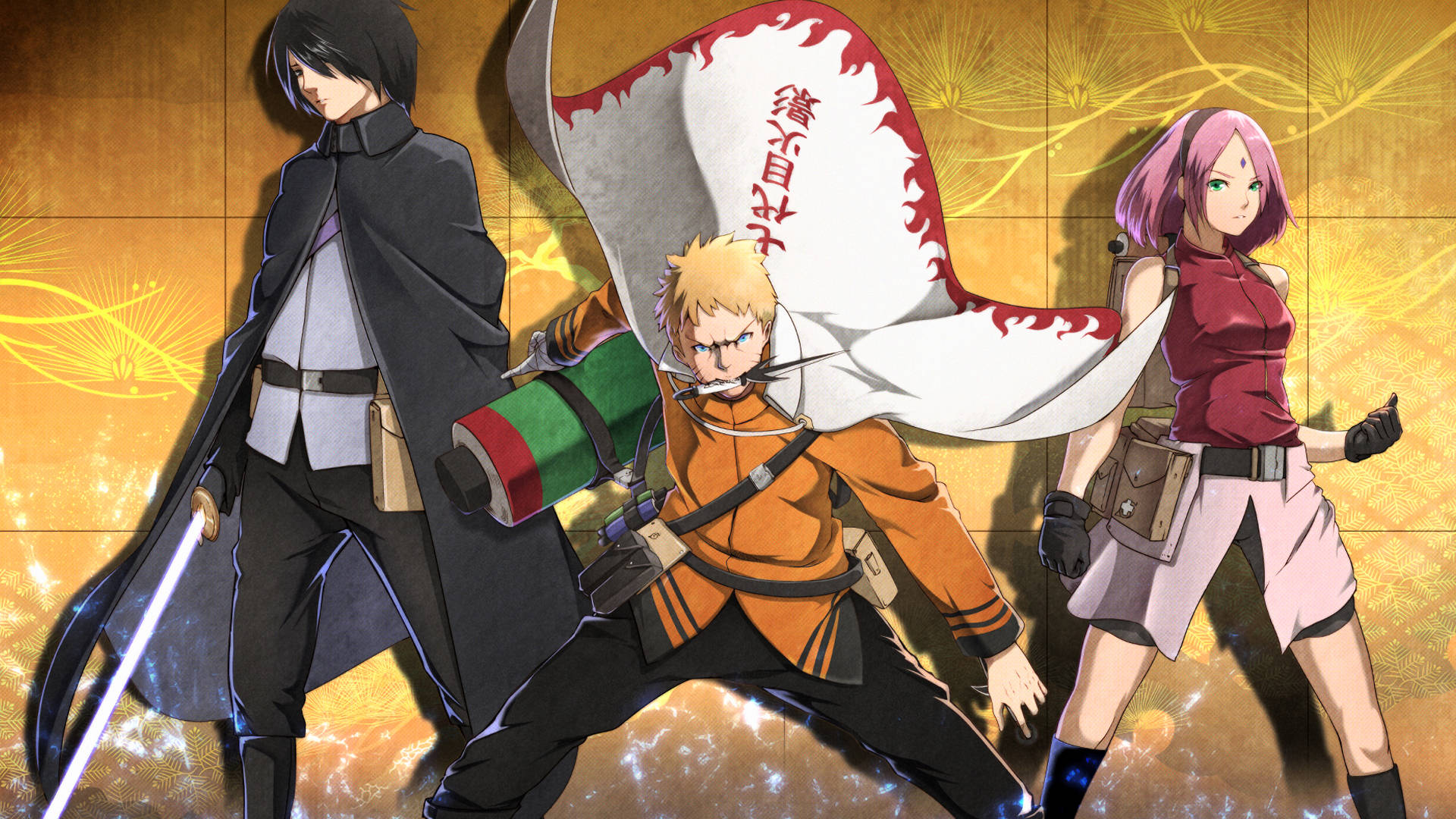 Sakura, Naruto y Sasuke adultos Fondos de pantalla