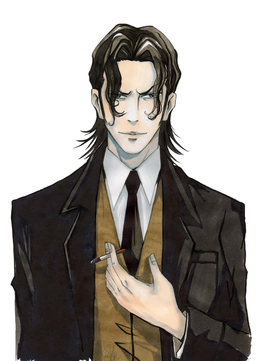 Sakuya Togane, el enigmático personaje de Psycho-Pass, en una pose seria. Fondos de pantalla