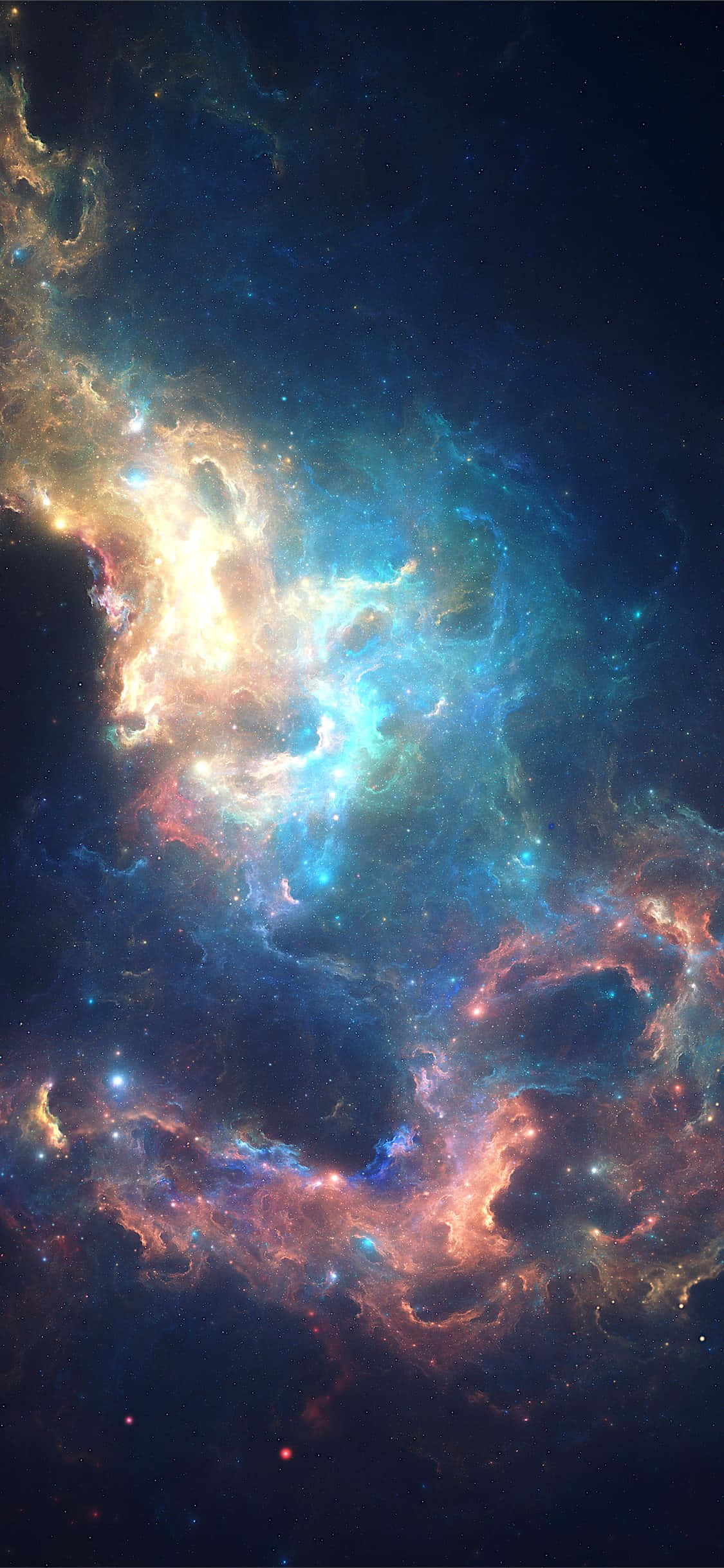 Sal de este mundo cuando actualices al iPhone Galaxia Azul Fondos de pantalla
