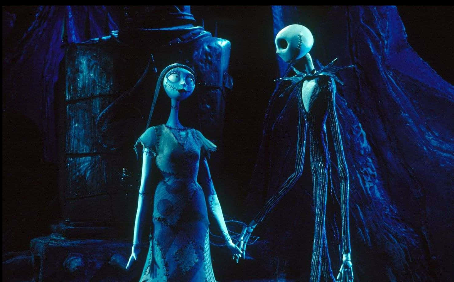 Sally y Jack en una oscura Pesadilla antes de Navidad Fondos de pantalla