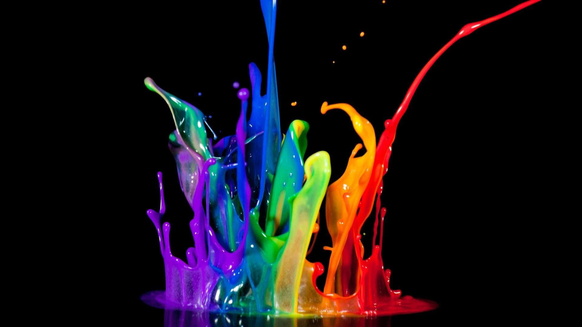 Salpicadura de pintura neón de colores Fondos de pantalla
