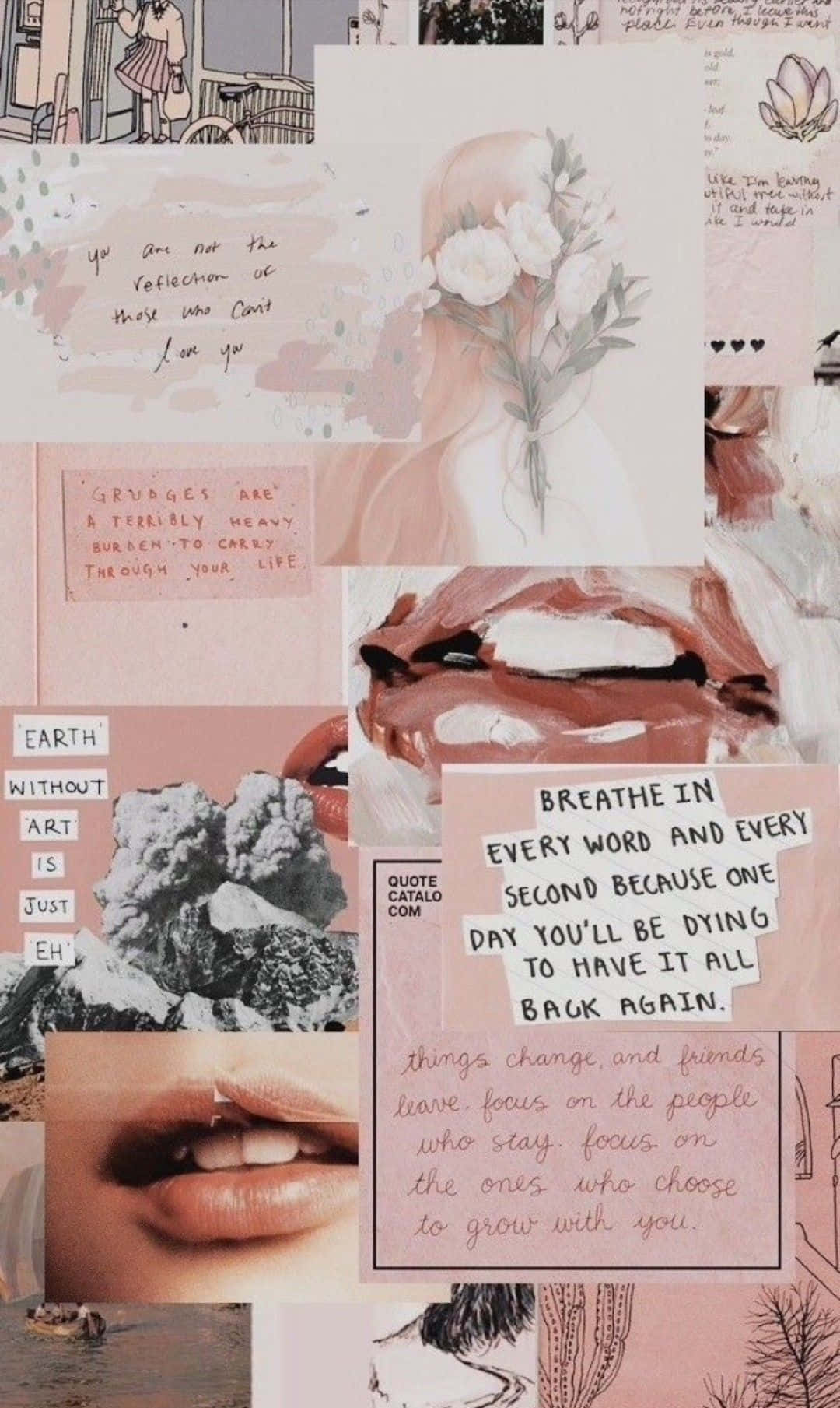 Salpicaduras de Arte - Fondo Collage Estético Fondos de pantalla