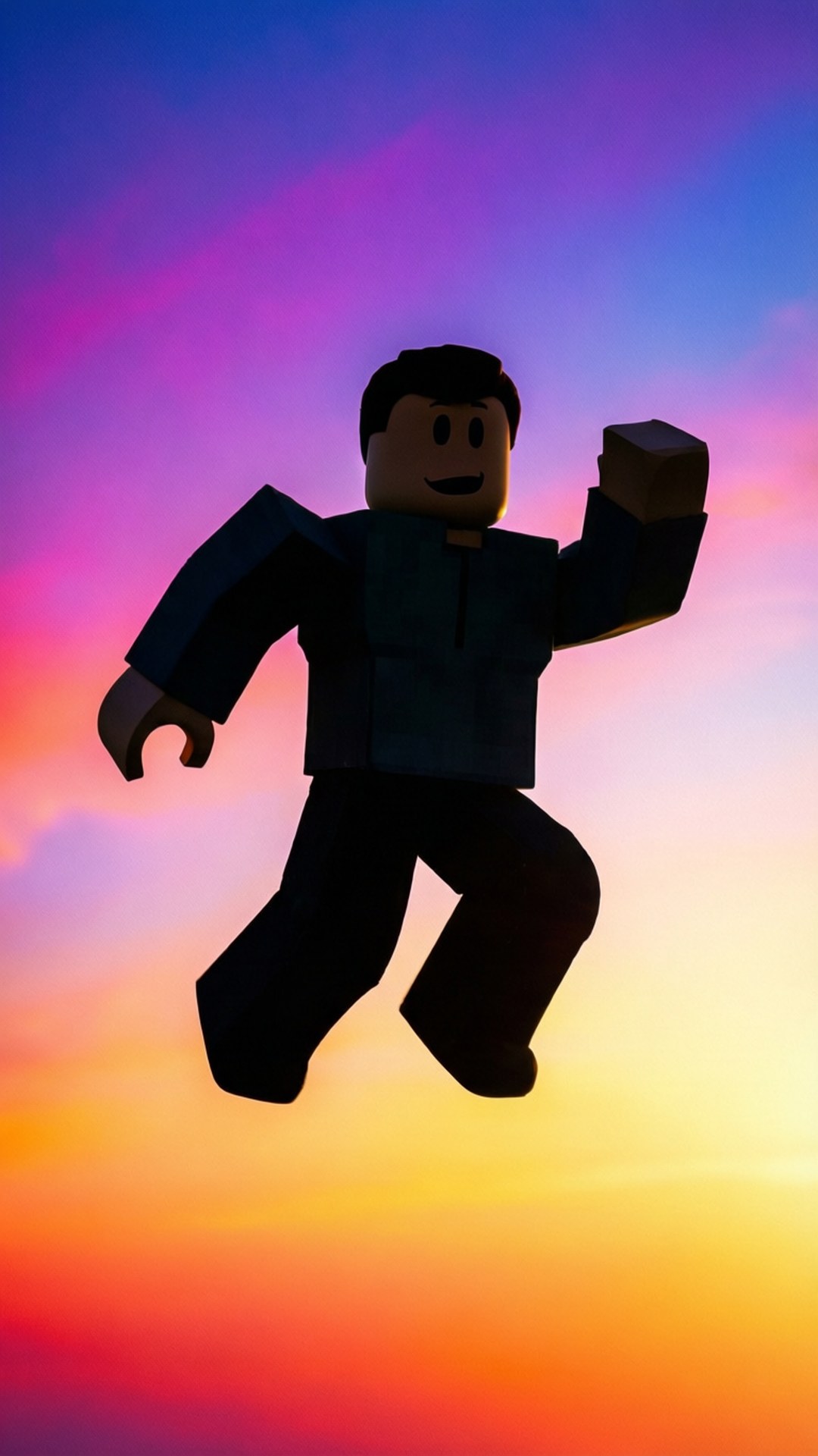 Salto de silueta de Roblox Fondos de pantalla
