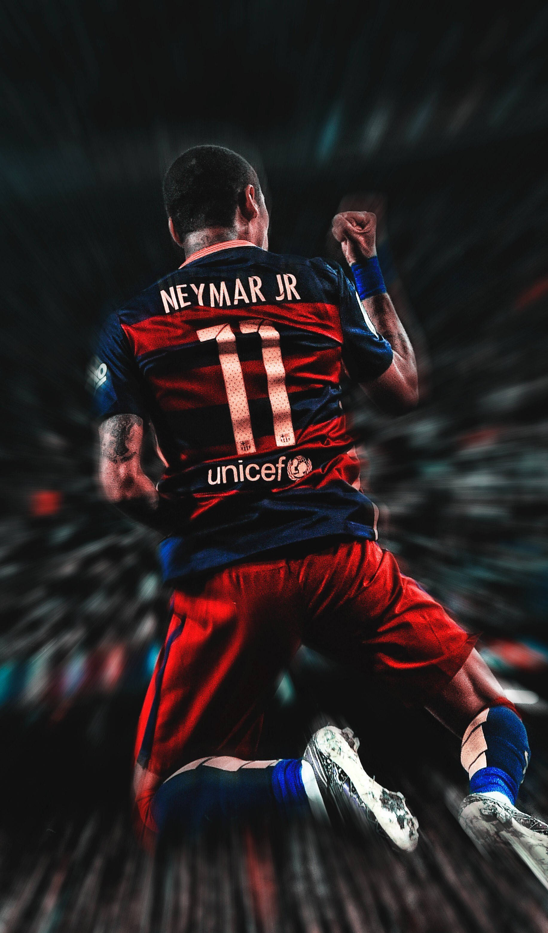 Salto en acción de Neymar Jr Fondos de pantalla