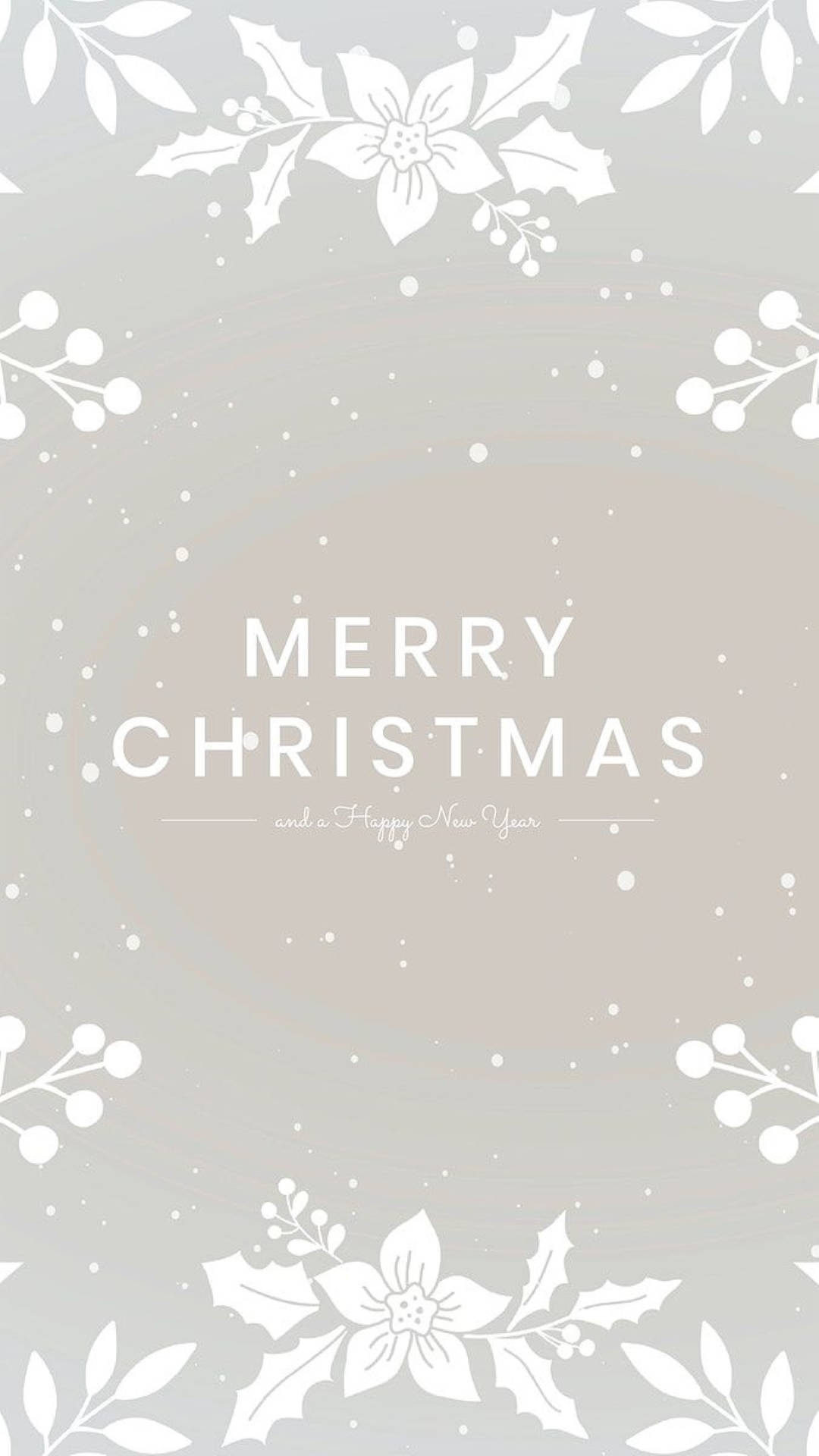Saludos Estéticos de Navidad en Gris Fondos de pantalla