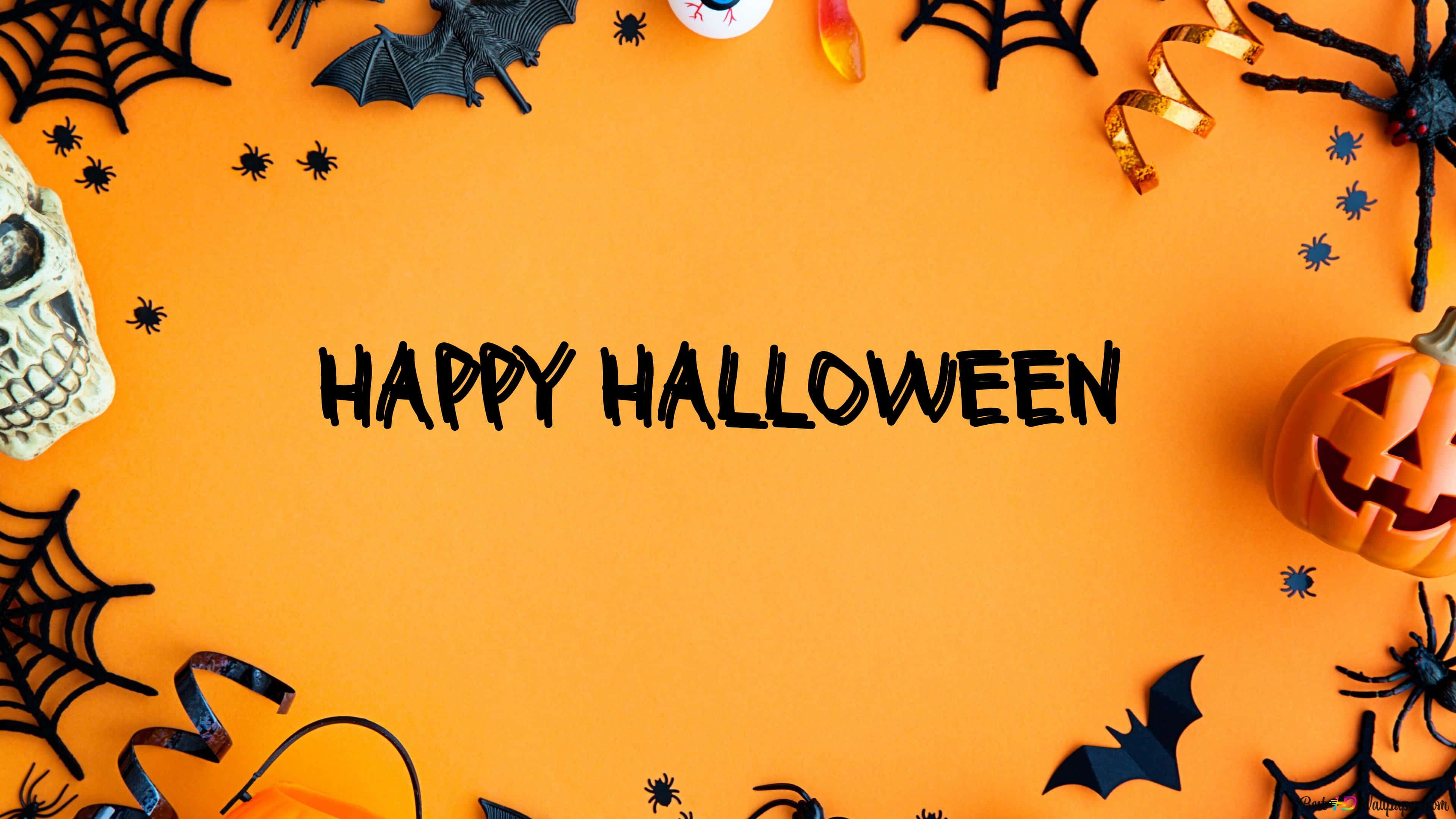Saludos Naranja de Halloween Fondos de pantalla