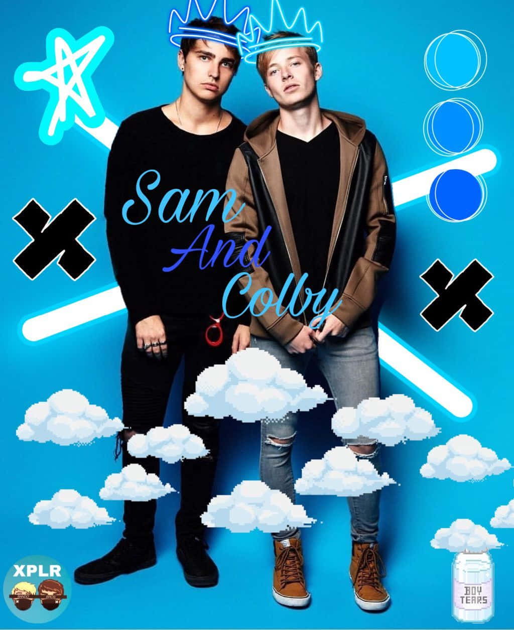 Sam y Colby Nubes Azules Fondos de pantalla