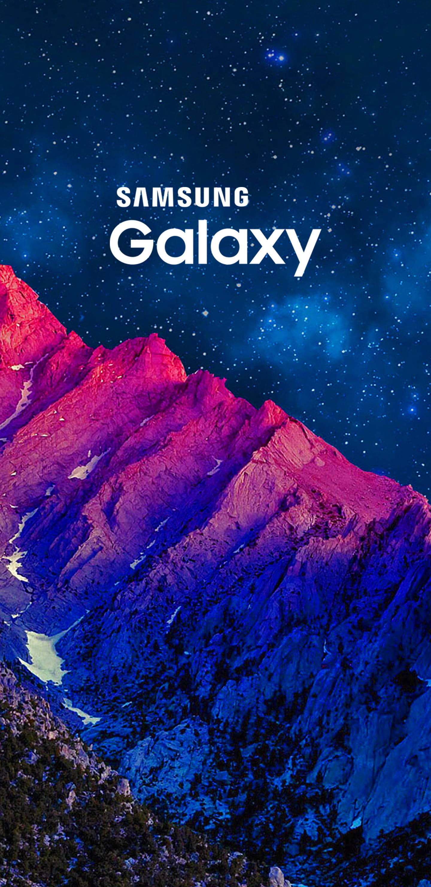 Samsung Galaxy J6 Iluminando los Picos Montañosos al Atardecer Fondos de pantalla