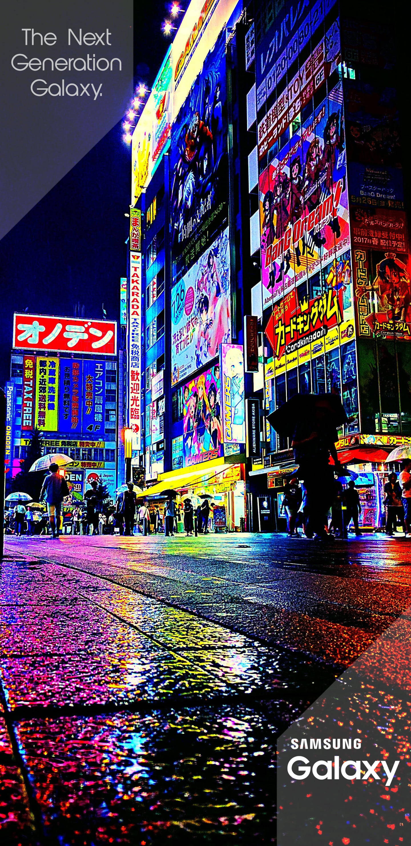 Samsung Galaxy Letreros de Tokio Fondos de pantalla