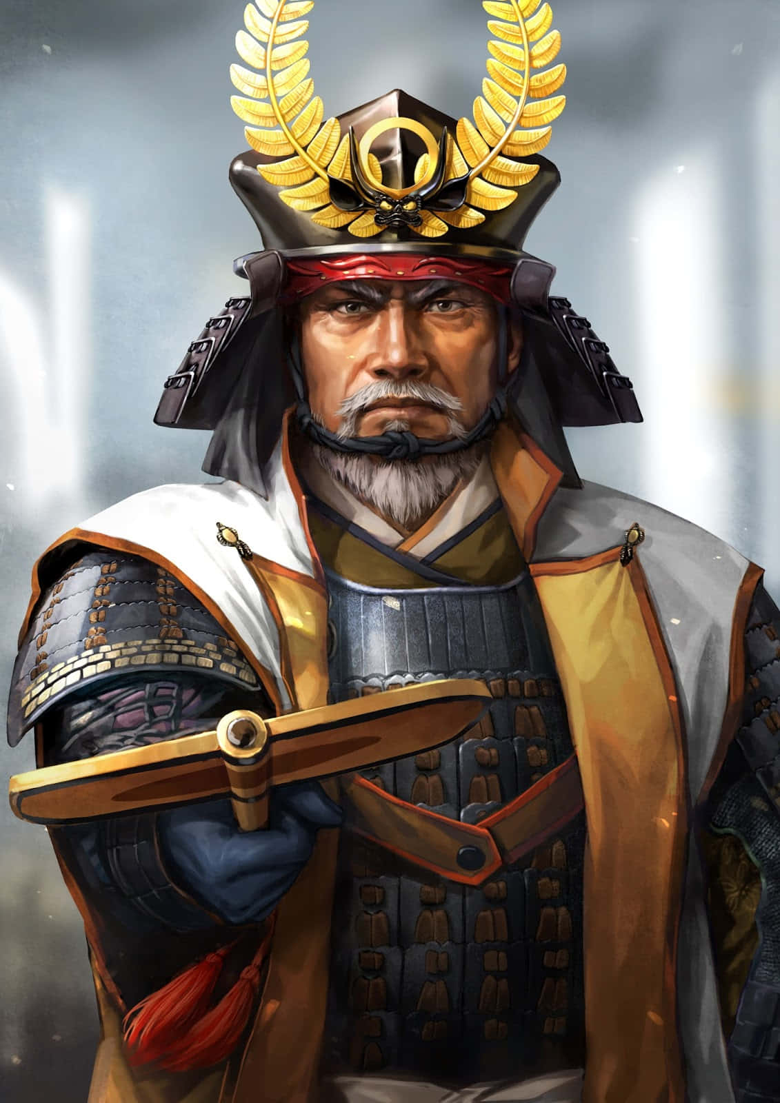 Samurái del Shogunato Tokugawa con Armadura Tradicional Fondos de pantalla
