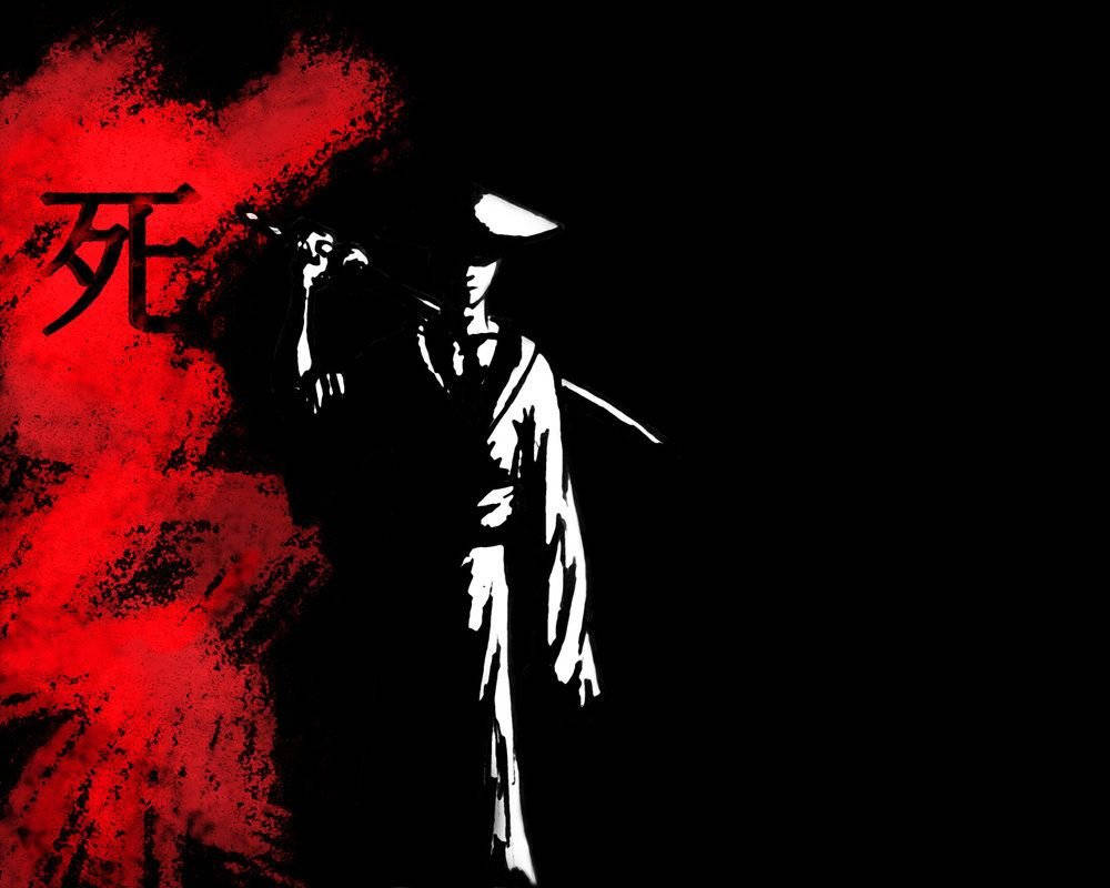 Samurái japonés en las sombras Fondos de pantalla