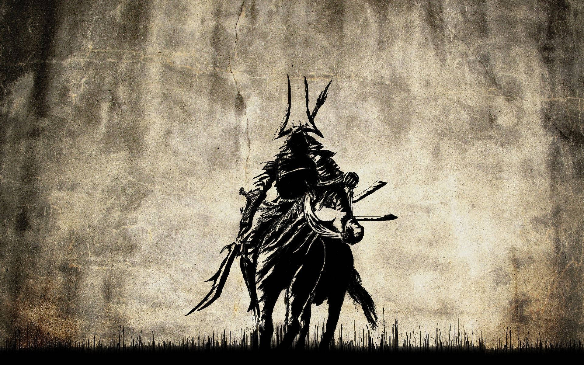 Samurái japonés a caballo Fondos de pantalla