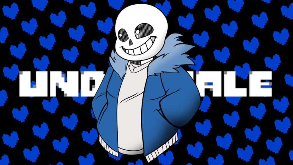 Sans de Undertale Corazones Azules Fondos de pantalla