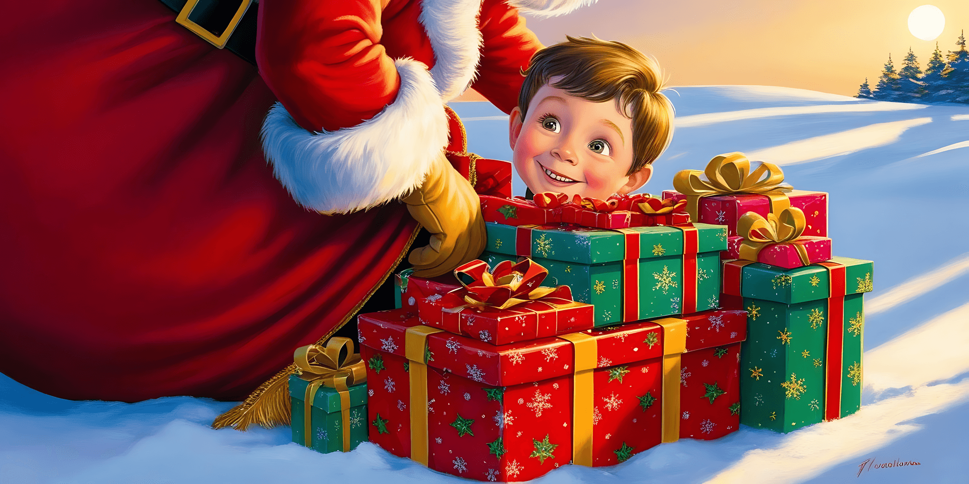 Santa,regalos,Navidad,presentes,festivo,niño,invierno,feriado,alegría,celebración,juguetes,rojo,feliz,tradición,nevado