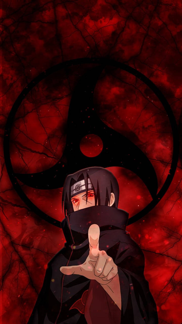 Sasuke estético en abstracto rojo Fondos de pantalla