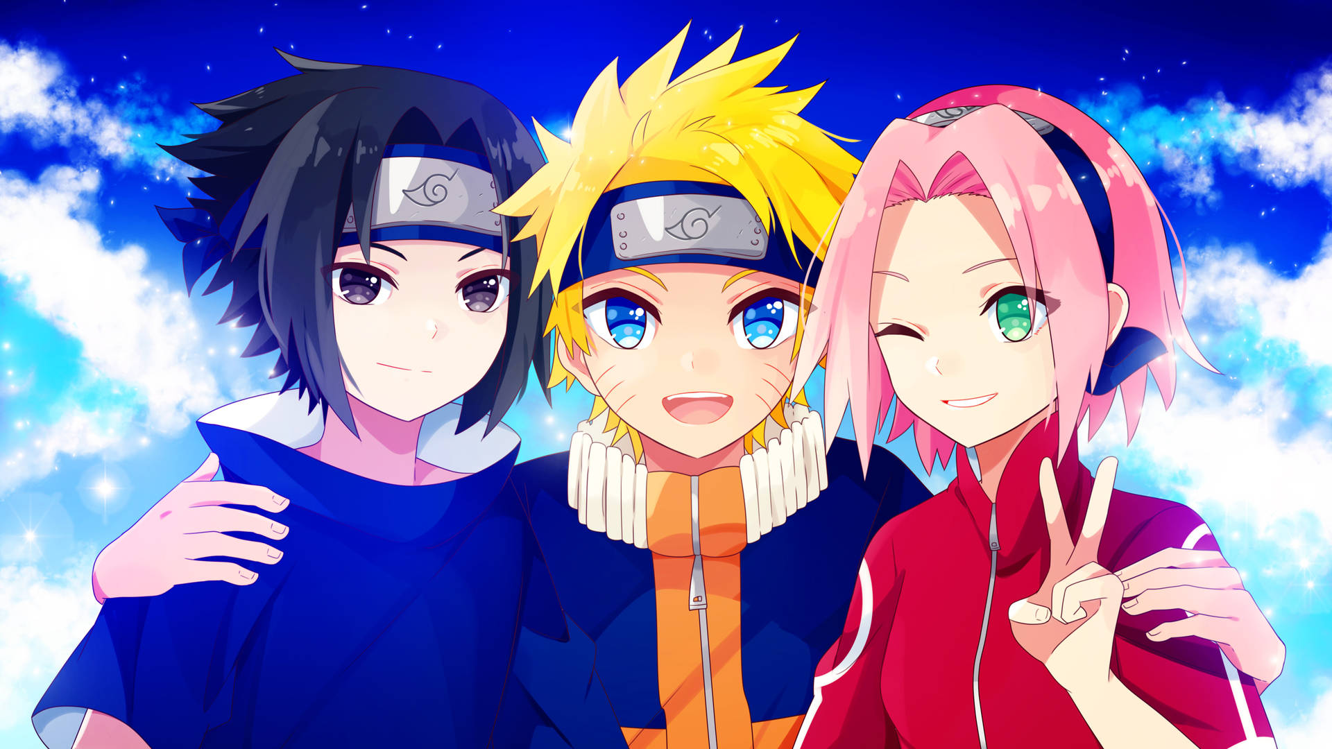 Sasuke, Naruto y Sakura 4K — Naruto 4K GIF Fondos de pantalla