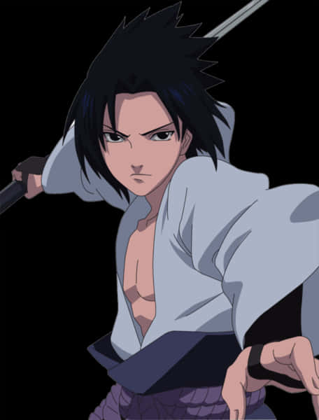 Sasuke Uchiha listo para la batalla Fondos de pantalla