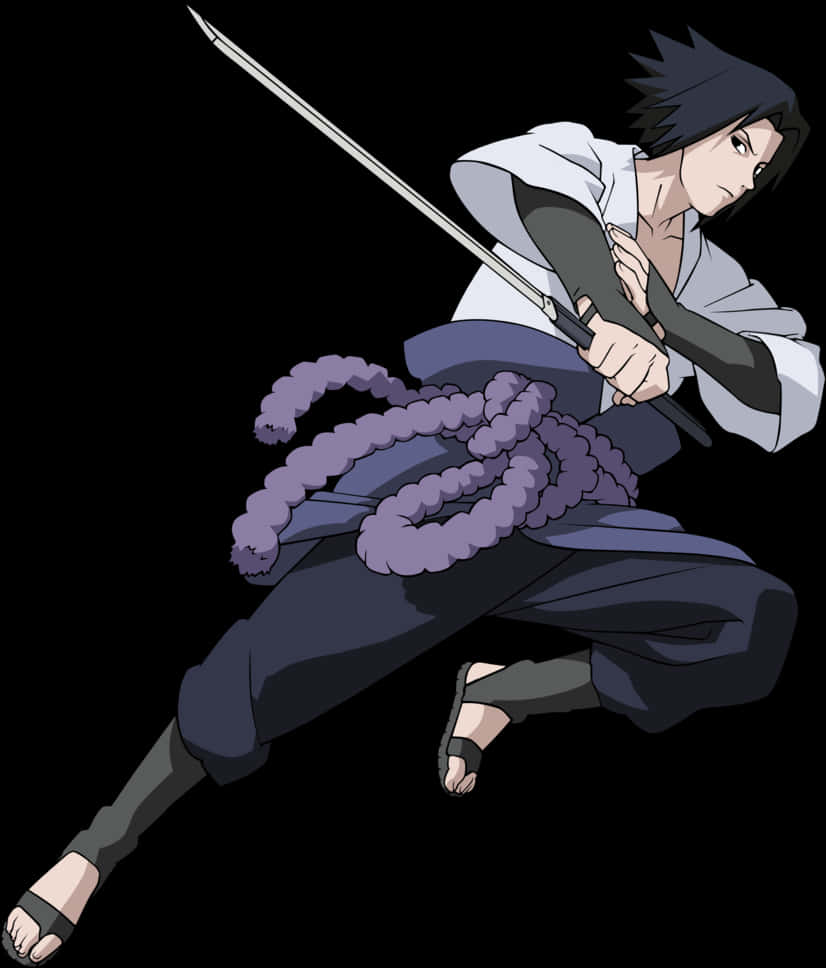 Sasuke Uchiha - Pose de Acción Fondos de pantalla