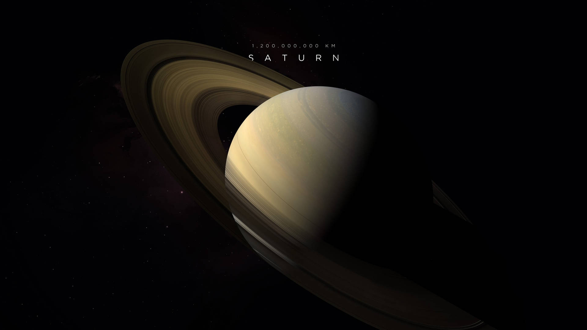 Saturno Distante 4K Fondos de pantalla