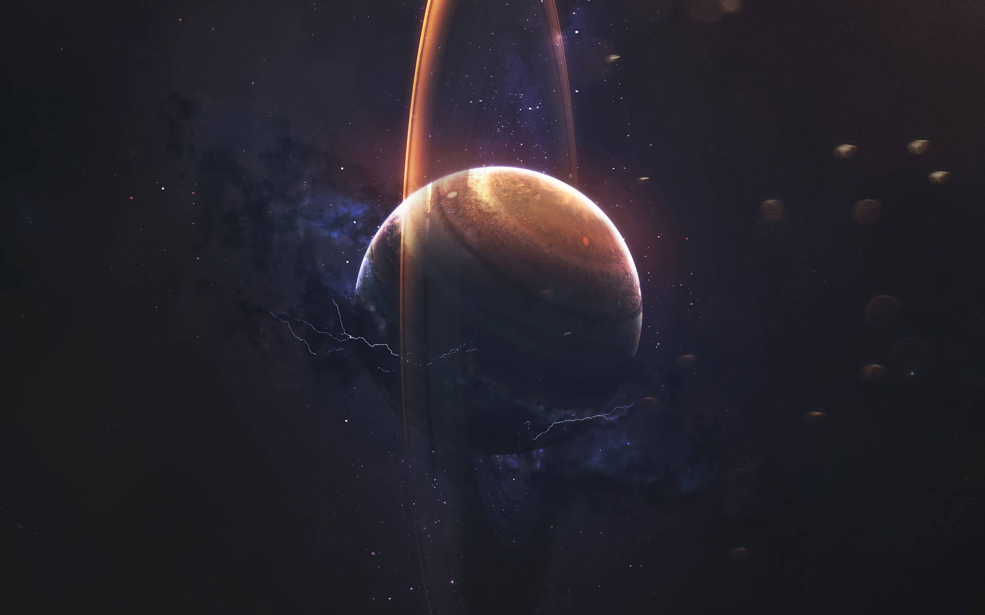 Saturno erguido 4K