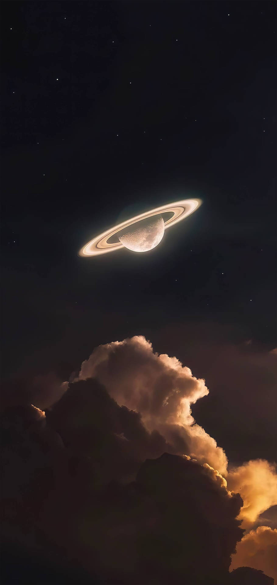 Saturno brillante 4K