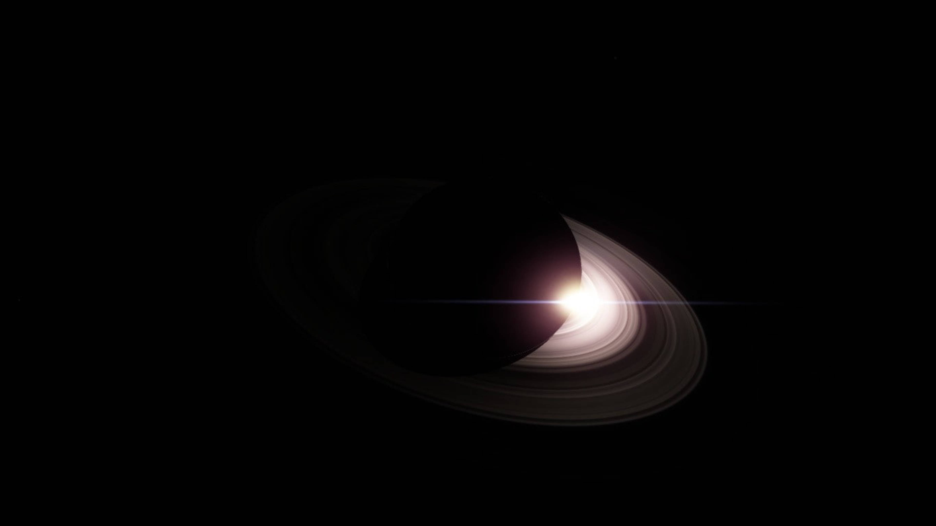 Saturno Sombra 4K Fondos de pantalla