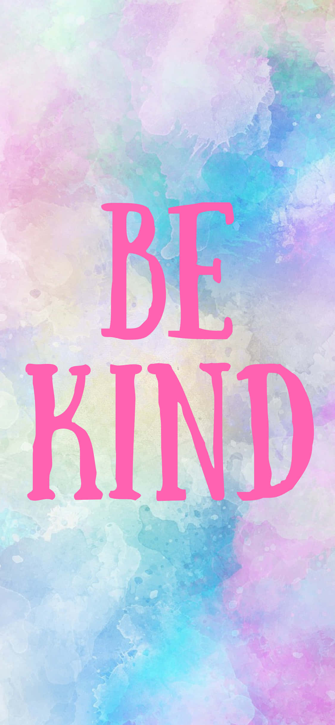 Sé Amable en Letras Rosa Neón Fondos de pantalla