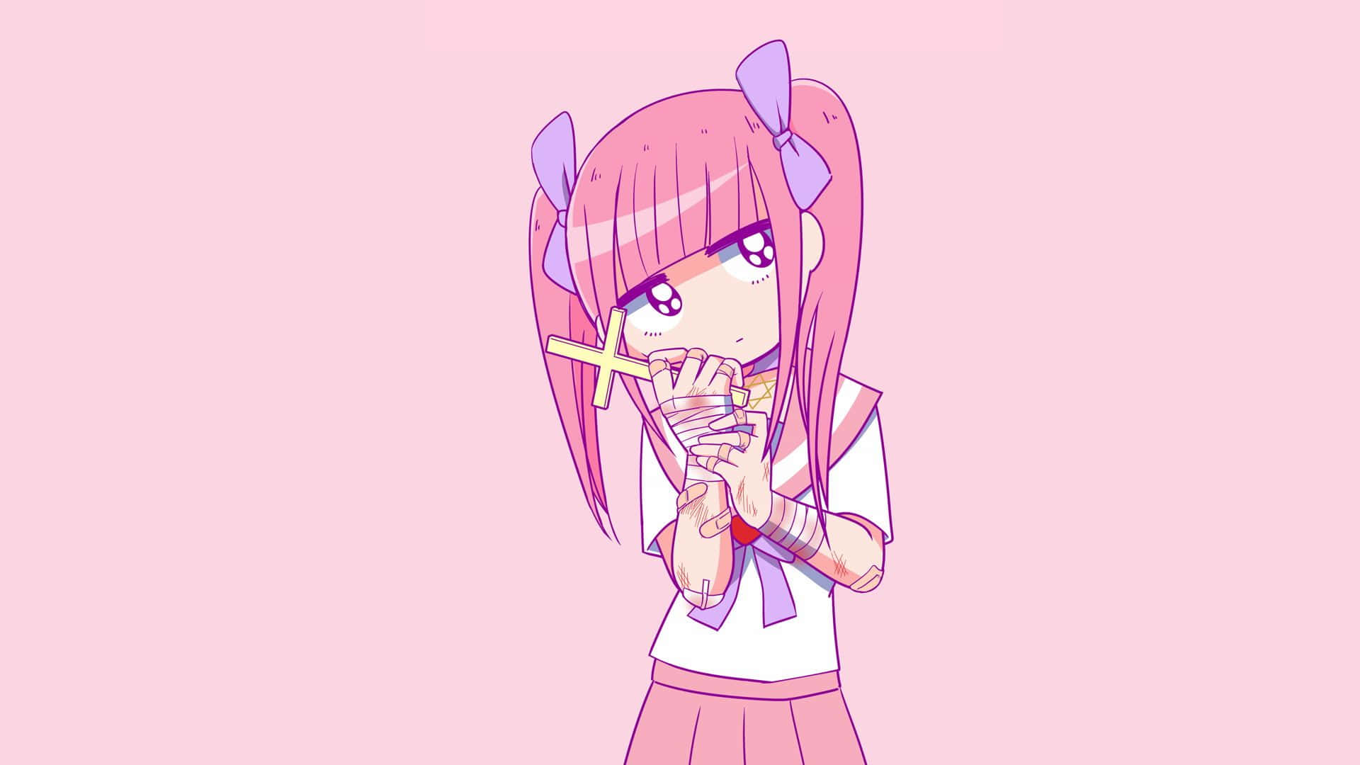 Sé tú misma y florece con Kawaii Pink Fondos de pantalla