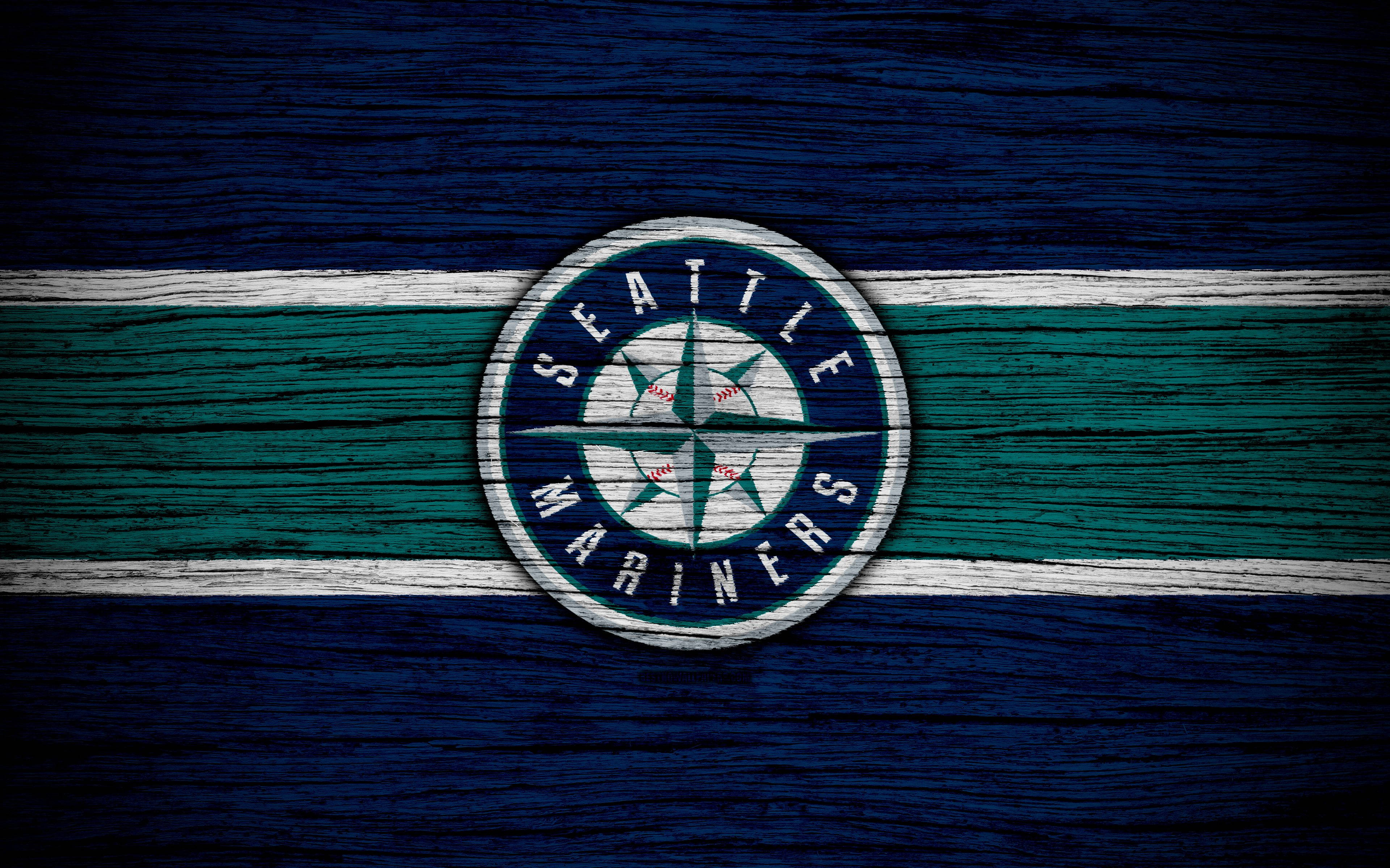 Seattle Mariners con Patrón de Madera Fondos de pantalla