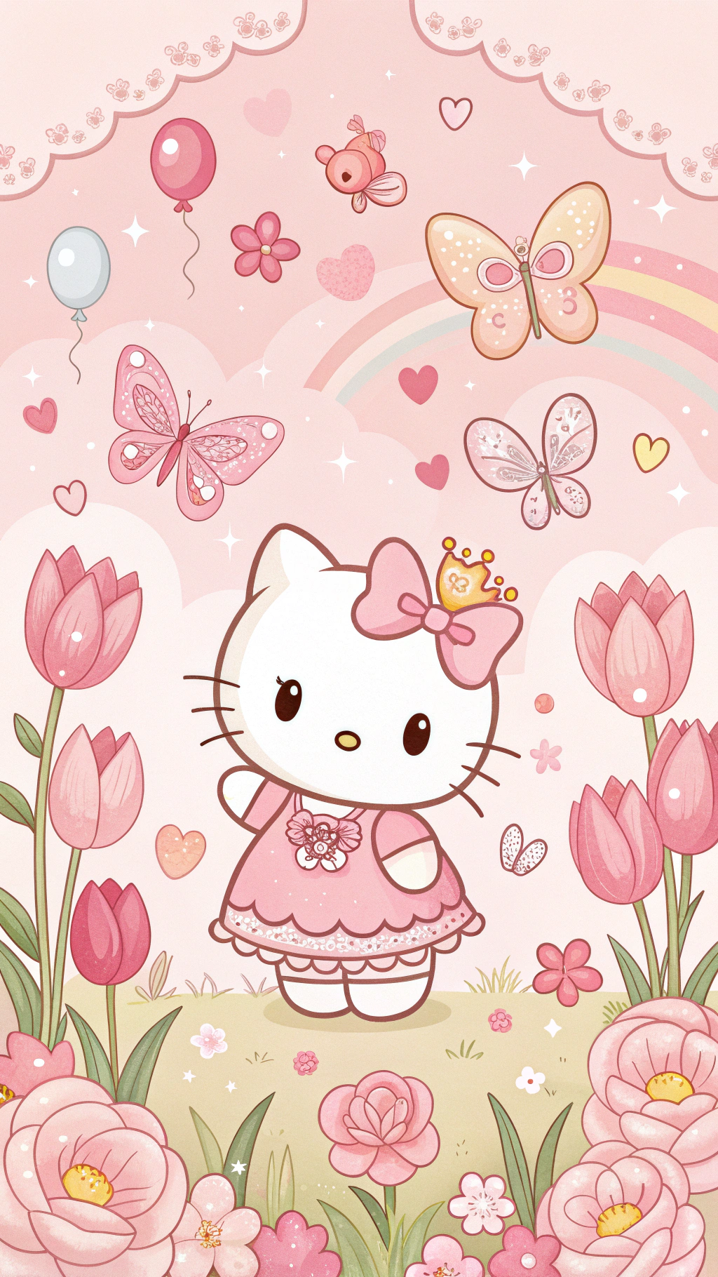 Secretos del Jardín Mágico de Hello Kitty Revelados Fondos de pantalla