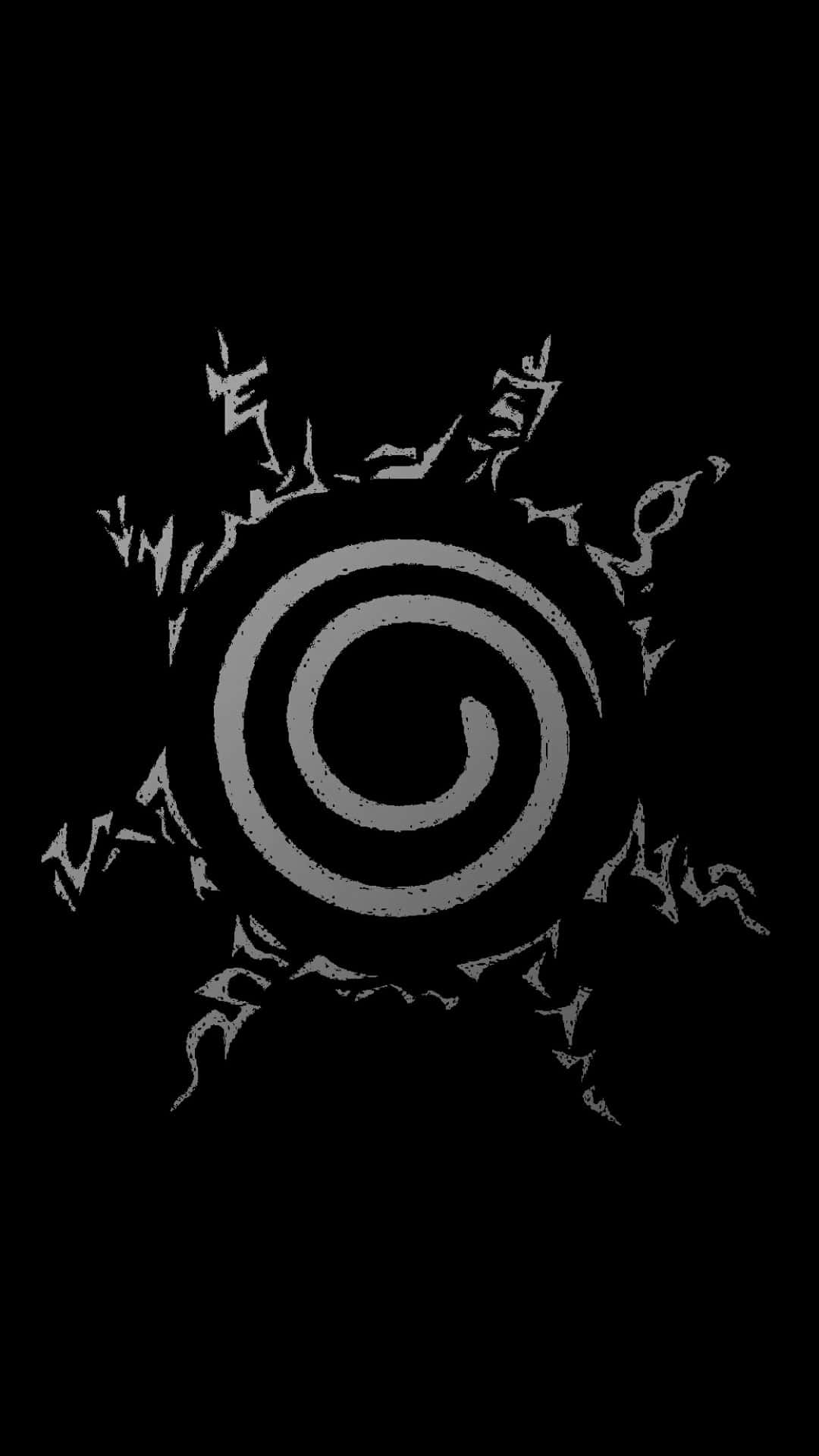 Sello de Naruto en Blanco y Negro Fondos de pantalla
