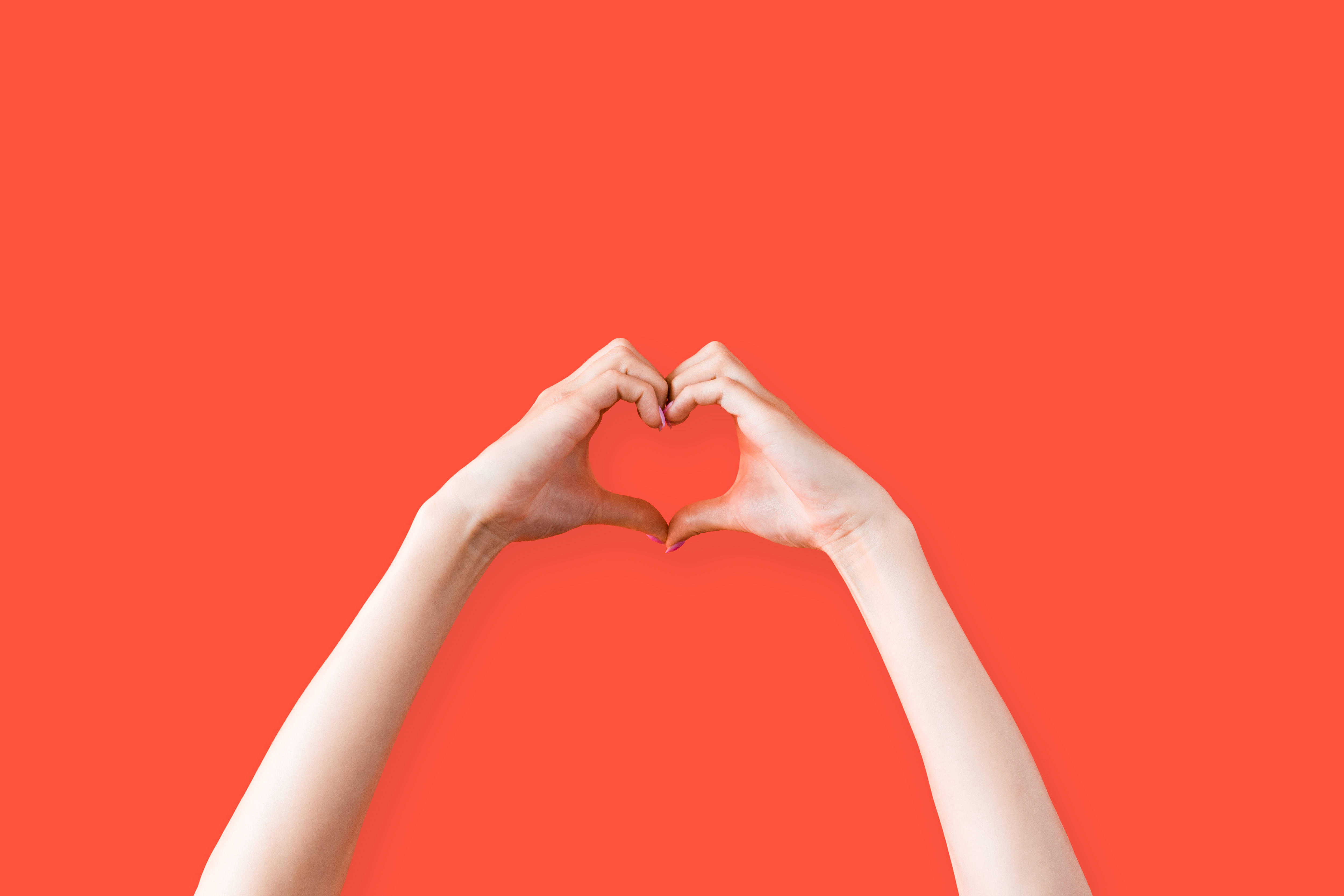 Señal de corazón con las manos estética Fondos de pantalla
